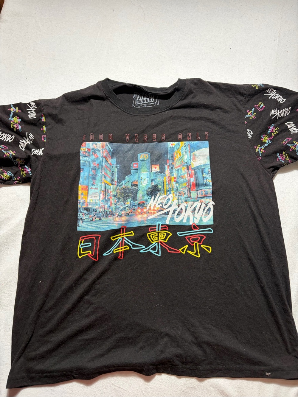 Neo Tokyo Graphic Tee - Black